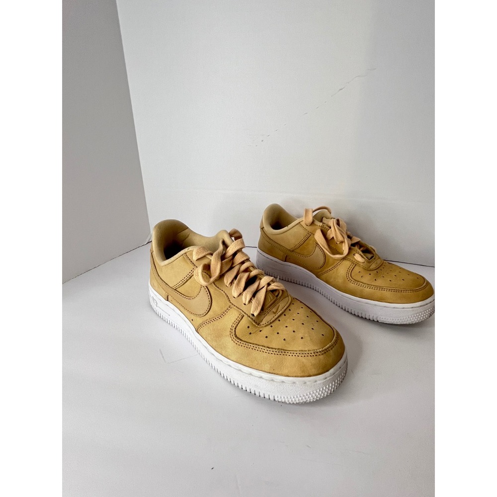 Nike Air Force 1 '07 LV8 Wheat Flax Tan Nubuck Low Sneakers Women's 7 DR9503-201 - Picture 3 of 16